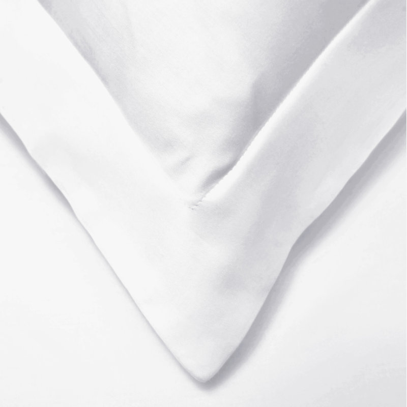 Ensemble de housse de couette en mélange de coton 800 fils Superior, Blanc, Housse de couette très grand / très grand califo