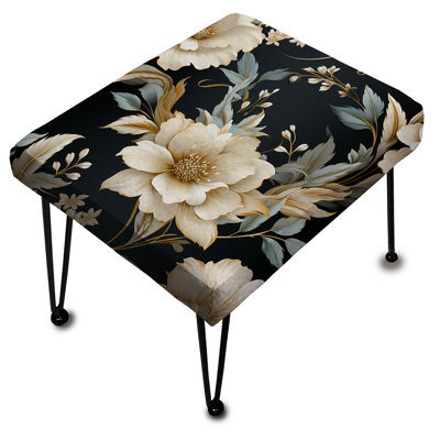 Repose-pieds contemporain à motif victorien II - Motif contemporain