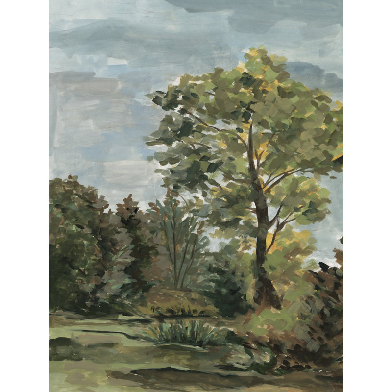 Ochre Autumn Meadow II by Melissa Wang - Wrapped Canvas Print, 46 cm H x 30 cm W