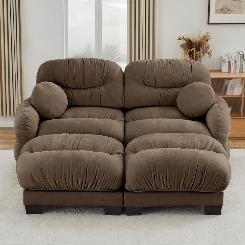 Canapé modulaire à 2 places Compression Cozy Sectionals Chenille