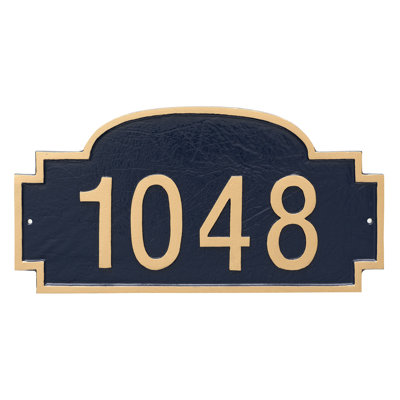 Plaque d'adresse murale 1 ligne Chesterfield