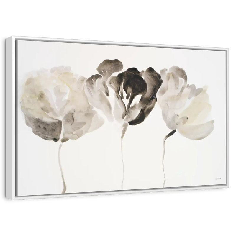Trio en lumière, Cadre flottant blanc, 19 po x 13 po