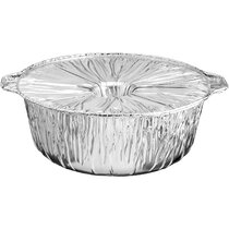 50 Pack Small Aluminum Pans with Lids, 1lb Capacity Disposable Foil Pans,  Aluminum Food Containers for Baking, Roasting, Meal Prep, 5.5 x 4.5 Inch  Thick and Sturdy 