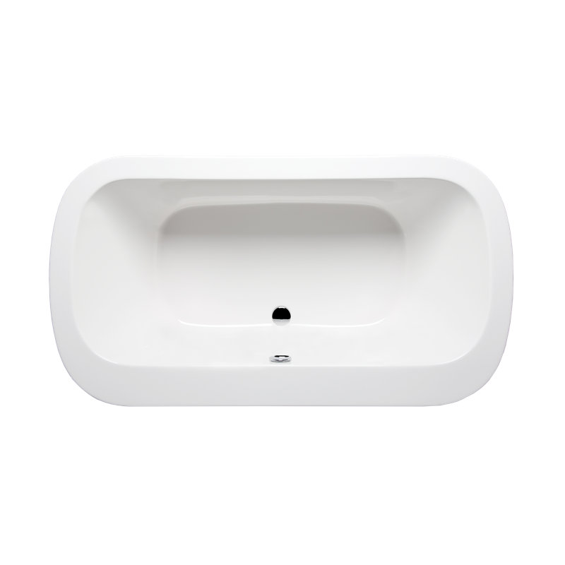 Skagen 66" x 34" Drop In Combination Acrylic Bathtub, White