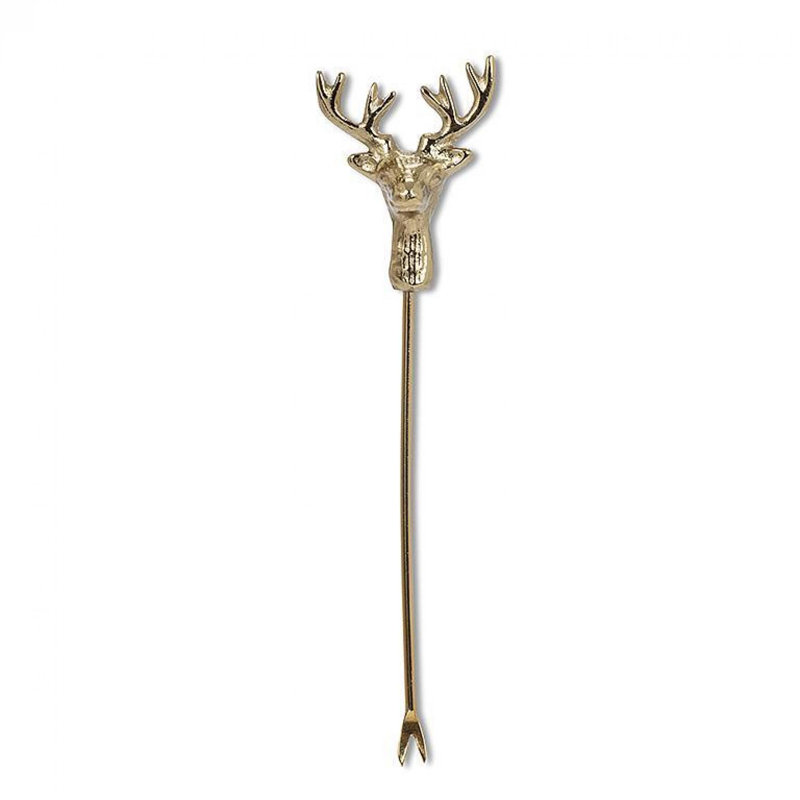 Tête de renne en cocktail, Doré