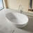 63" Freestanding Solid Surface Bathtub