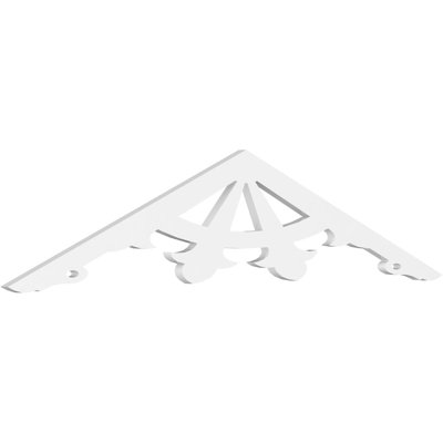 Riley Signature Urethane Gable Pediment, Primed Tan