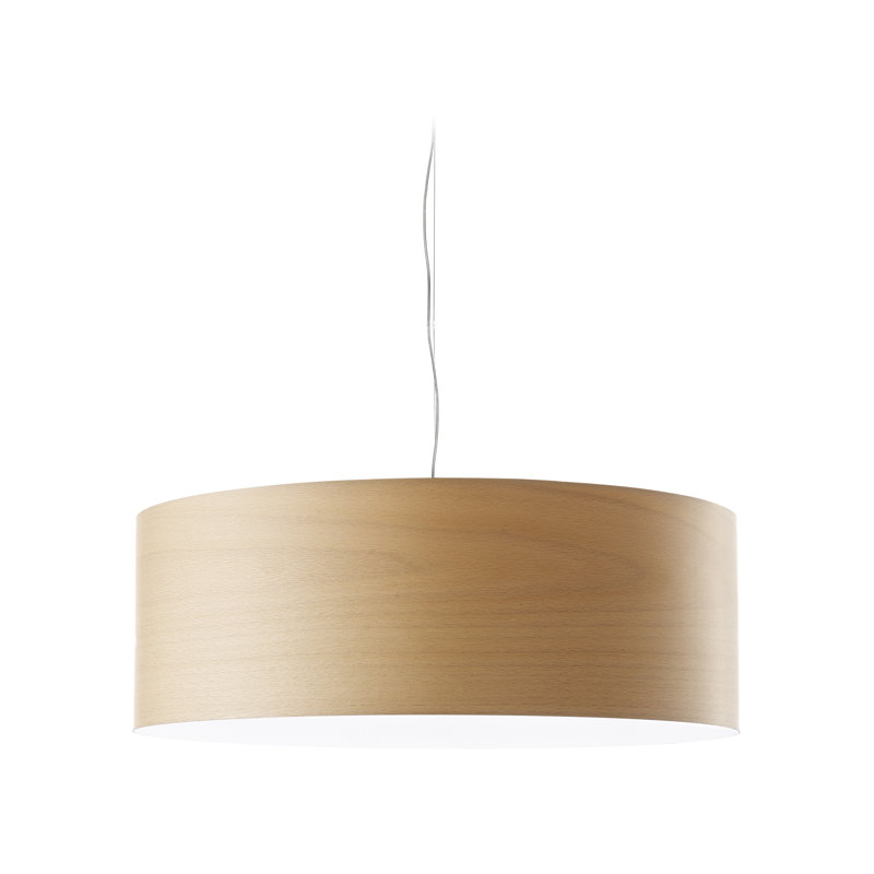 Gea 1 - Light Pendant, Natural Beech, E26 Base, 7.8" H x 27.5" W x 27.5" D