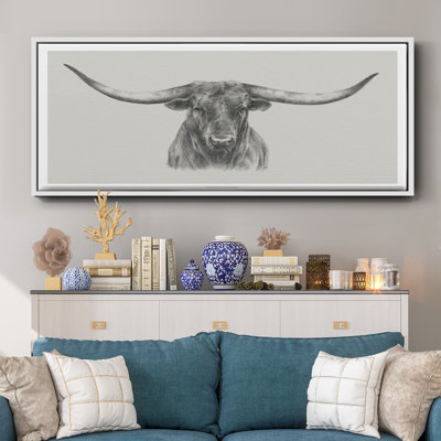 Longhorn bull - toile encadrée