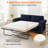 Full Sleeper Sofa with  2.4" Memory Foam Mattress & Nailhead Trim-1279803011-1280217041