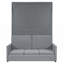 Lit escamotable double pleine grandeur avec coussin-765105184-765105185