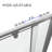 Framed Pivot Shower Door In Chrome With Clear Glass-121697491