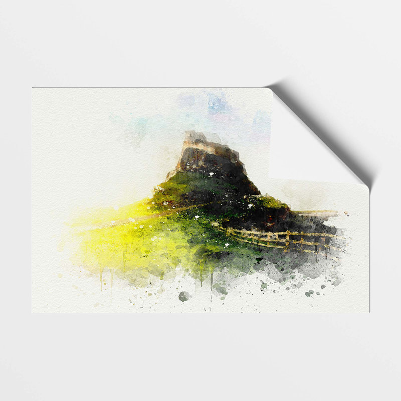 Holy Island Lindisfarne - Frameless Print, 21 cm H x 29.7 cm W