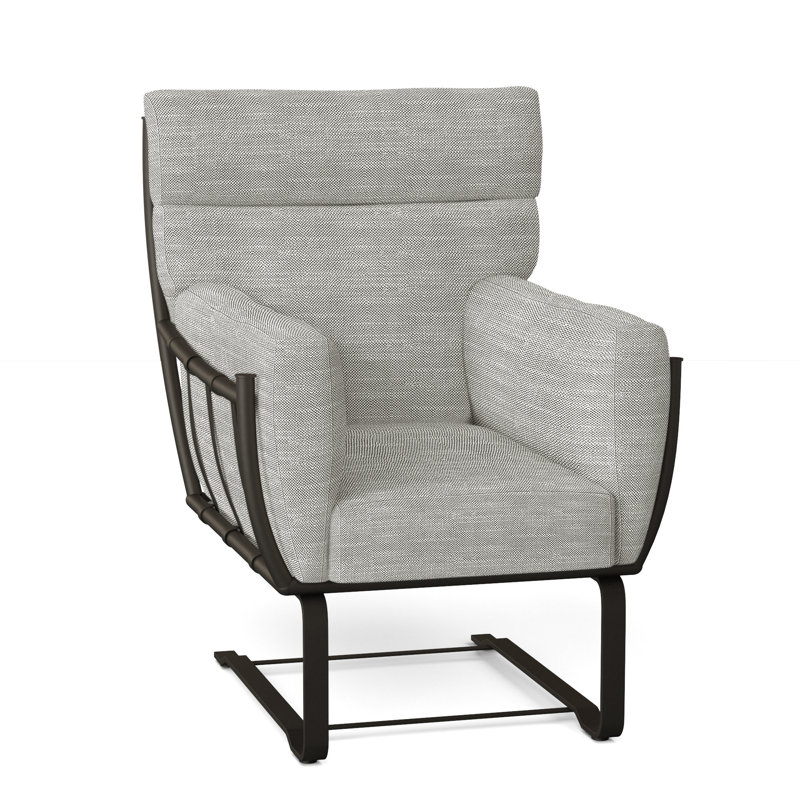 Majorca Patio Chair with Cushions, Arbor Chambray, Welt