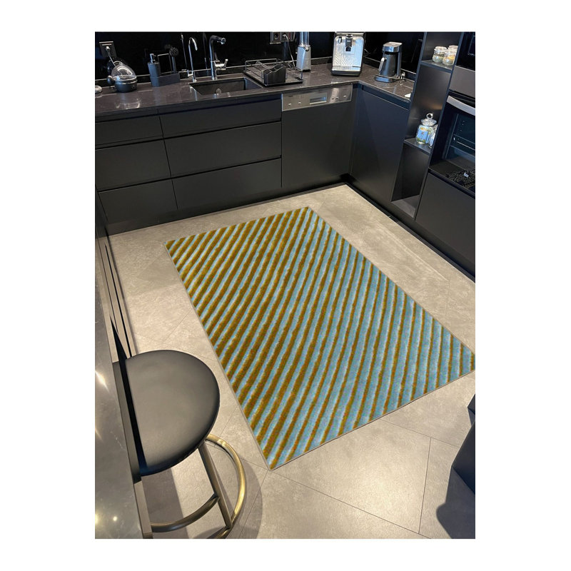 Tapis décoratif multicolore Cross Mixed Vibrant, Carré 3 pi 11 po