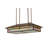 Seneca Cross Mission 6 - Light Copper Pool Table Lights Pendant