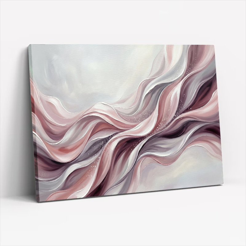 Ensemble de 1 tableau sur toile « Vagues ondulantes », H 32 po x l 48 po, Wrapped Canvas