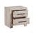 Modern Gray Finish Two-Drawer Nightstand Wooden Bedroom Furniture 1Pc Bedside Cabinet