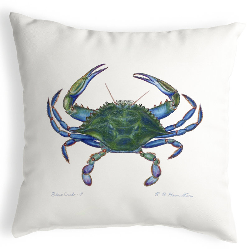  Housse de coussin d'extérieur carré Crab