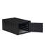 4A6E5D2FA6B24F41BBD6EDBAFA430A05 - Ensemble de 4 tables de cuisine - 1 table rectangulaire, 1 table basse et 2 bancs, noir brossé.-1883461228