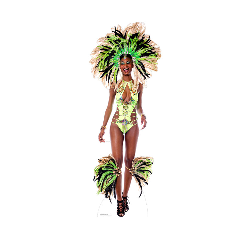 Accroche en carton bébé brésilien mardi gras