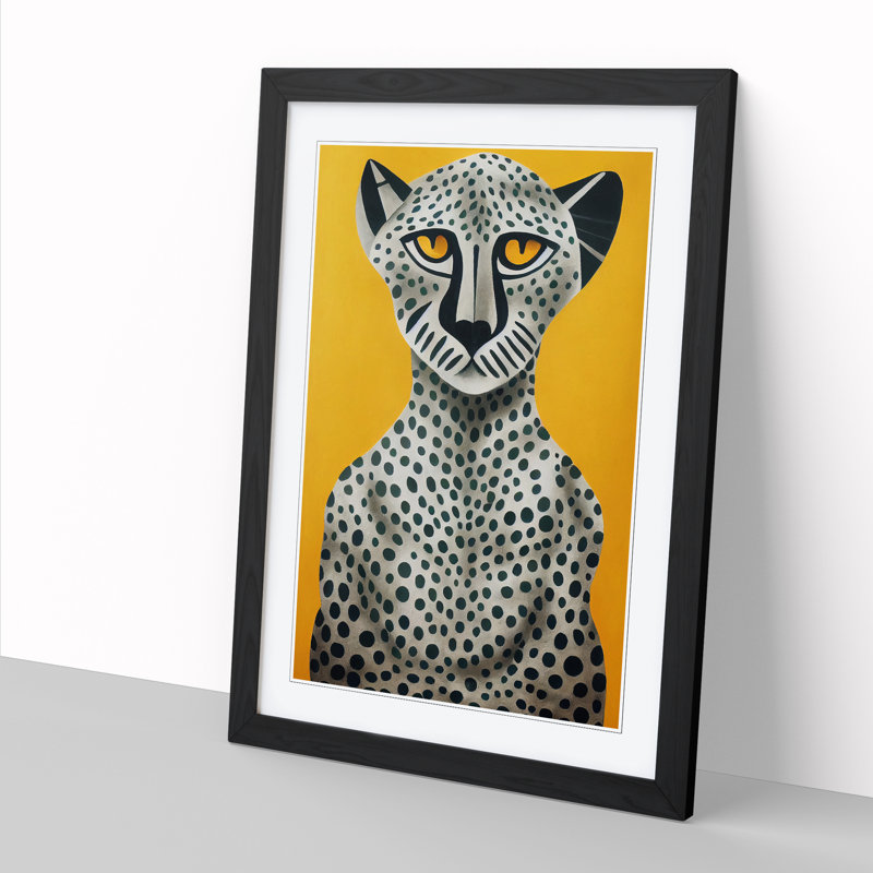 The Cheetah - Wall Art, Black Framed, 64cm H x 46cm W x 2cm D