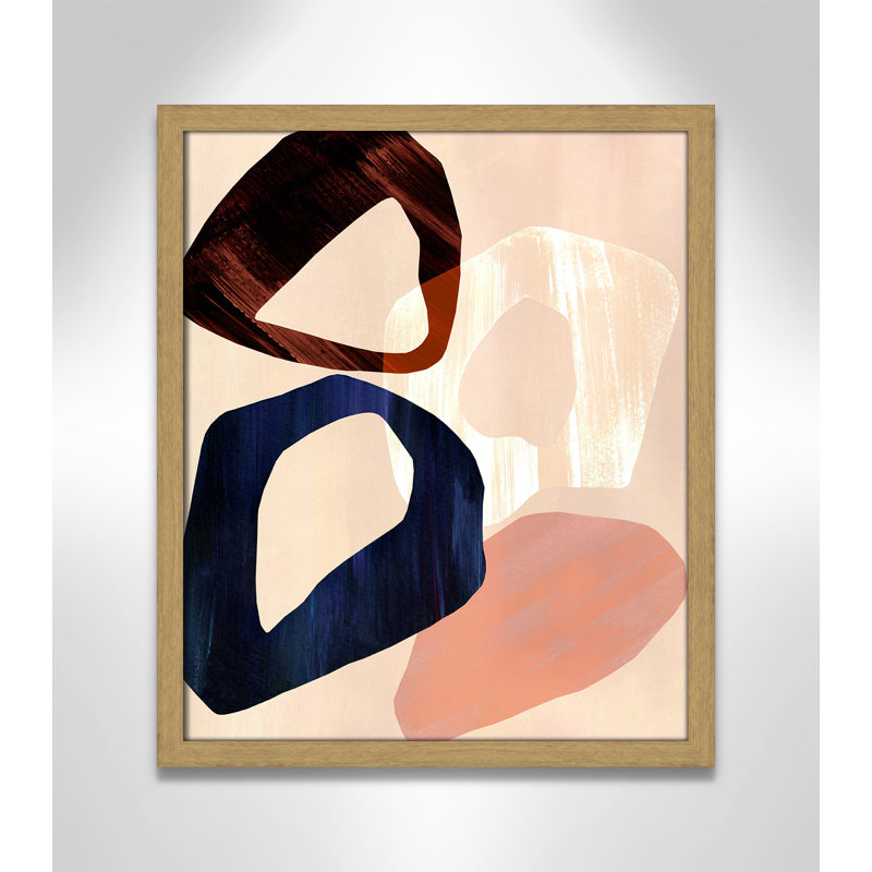Loop III Print par Violets Print House, Grain de bois naturel, L 16 po x H 19 po, Impression encadrée