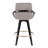 Whitacre 26" Fixed-Height Upholstered Counter Stools with Black Wood Legs & Round Footrest-113489043