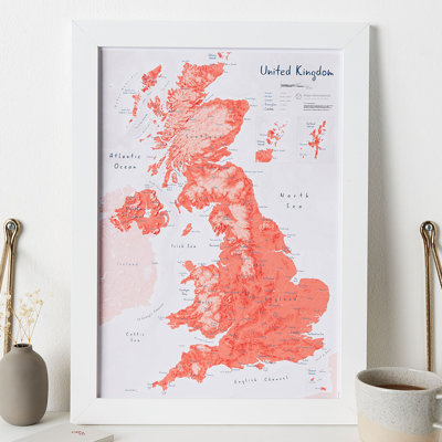 UK As Art Map - Gravlax - Print