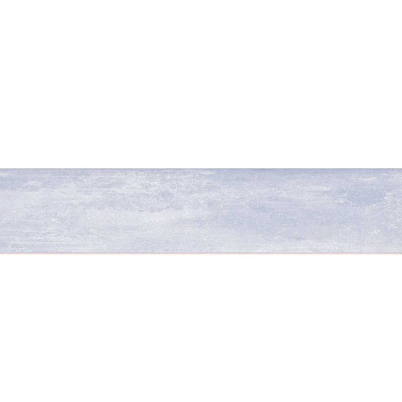 Carreau de faïence en porcelaine mate 2 po x 10 po Quell, Bleu