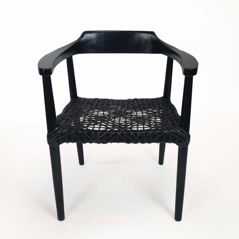 Fauteuil d'appoint Donashia Erline, Noir, Noir, Noir