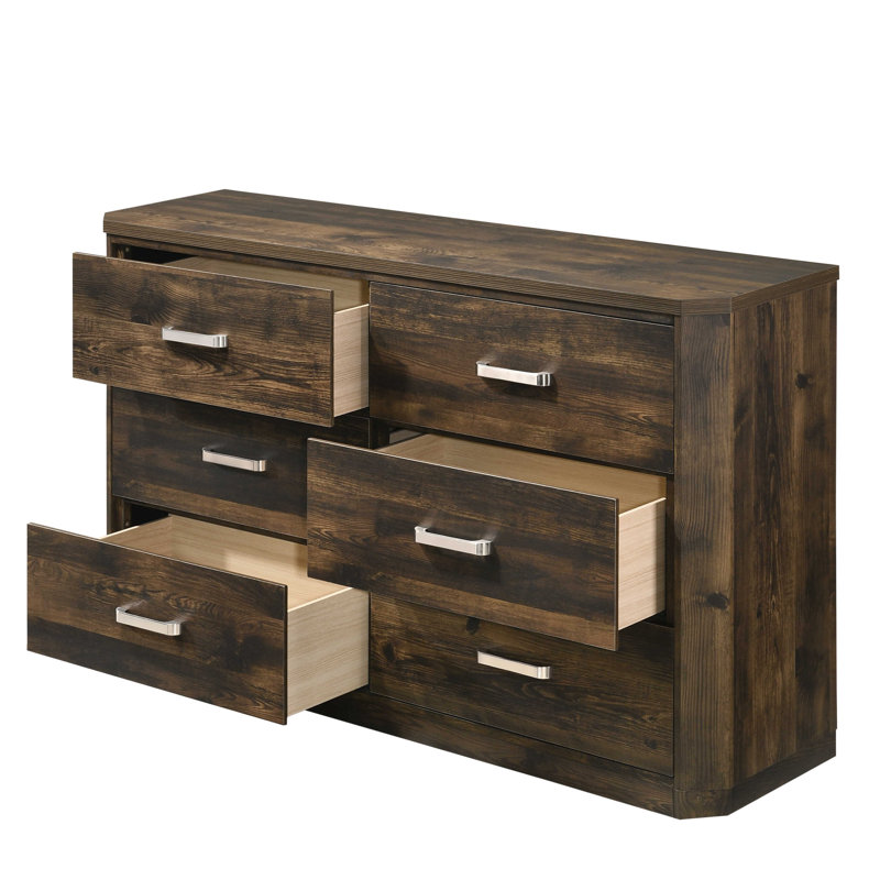 Commode double 6 tiroirs avec miroir Appling