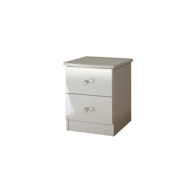 Fully Assembled Bonaccord 2 Drawer Bedside Table
