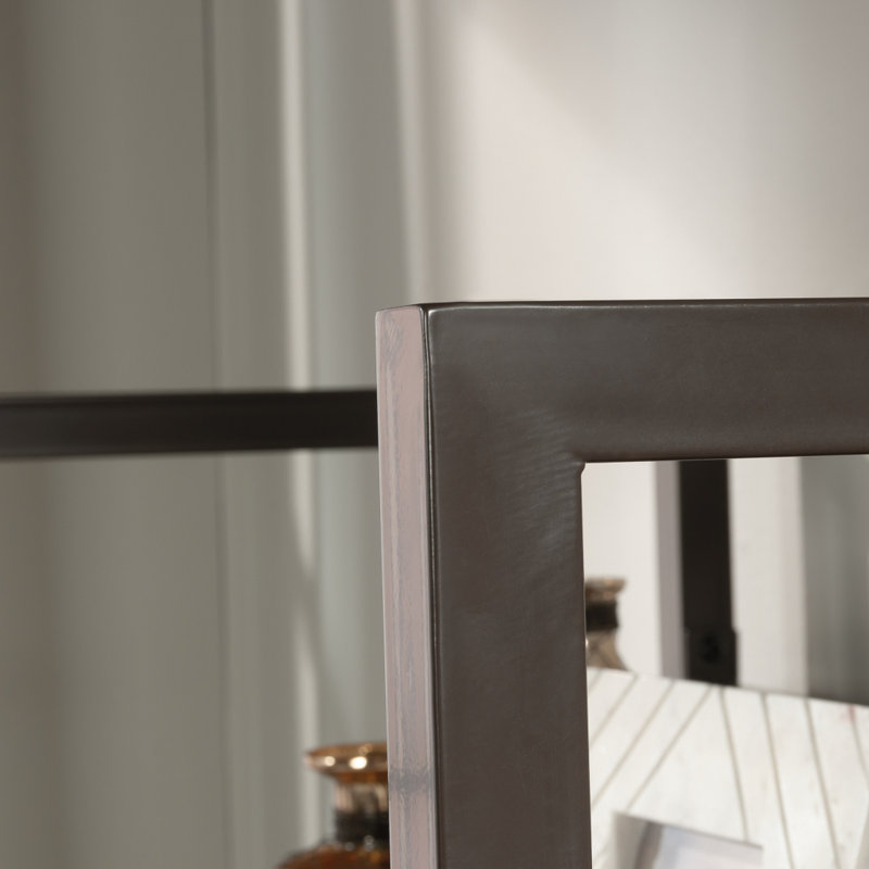 Library Hutch, Brown Finish