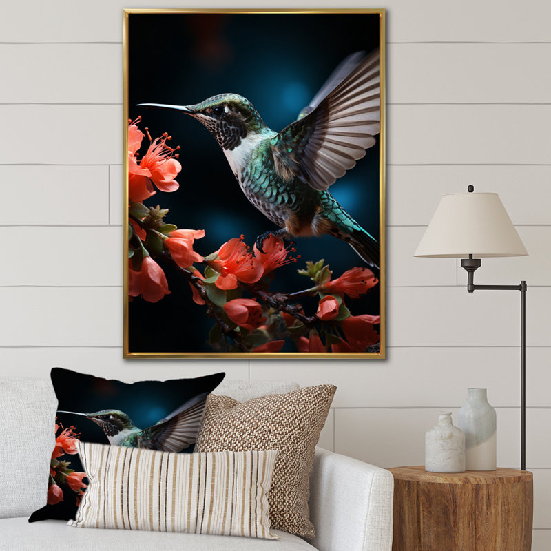 Reproduction d'art sur toile Its Its, Cadre flottant doré, H 32 po x l 24 po x P 1 po