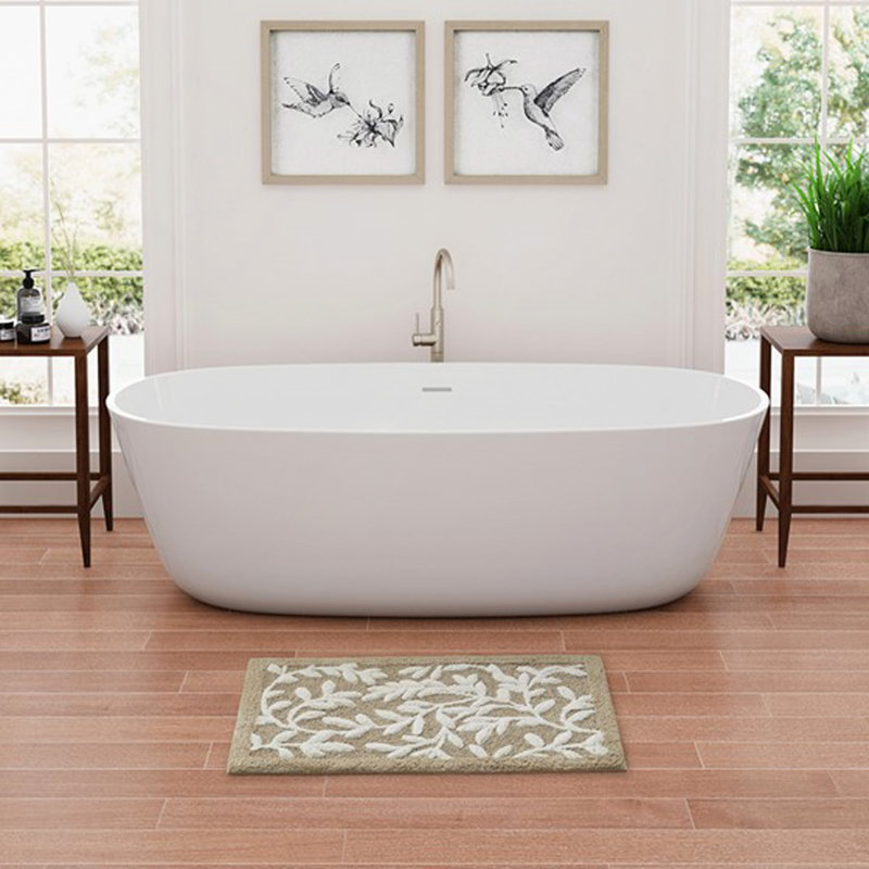 Tapis de bain en coton touffeté, Simple - L 34 po x l 21 po