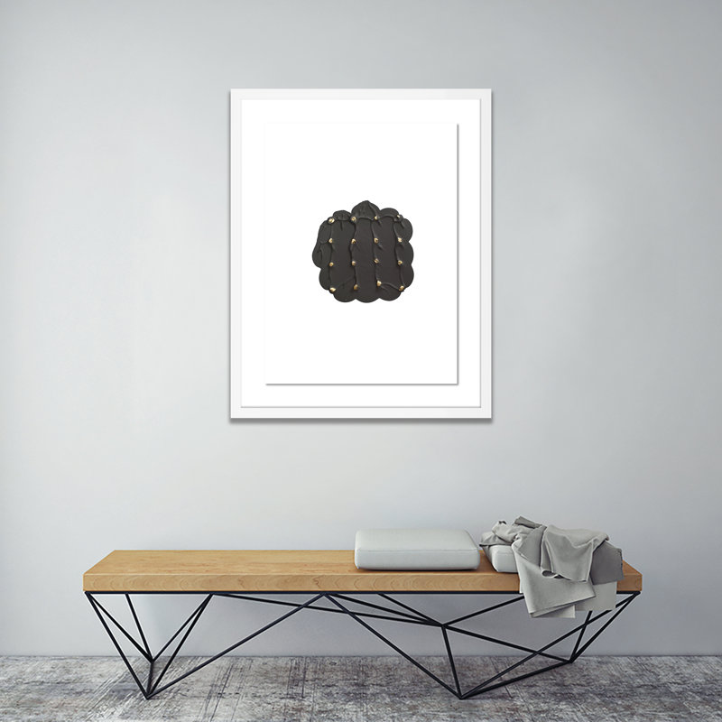 Gray Golden Imprint 1 Print by Anne Mersmann, White, 24" H x 19" W x 1.5" D