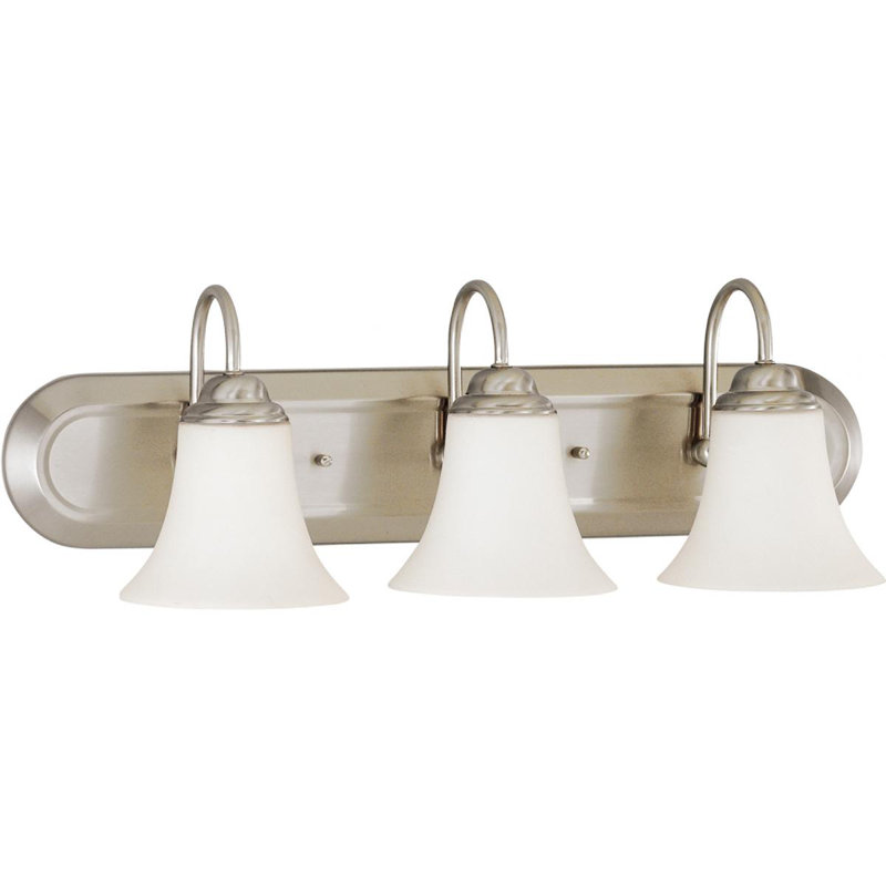 Zarate 3 - Light Dimmable Vanity Light, Brushed Nickel, 100 Watt