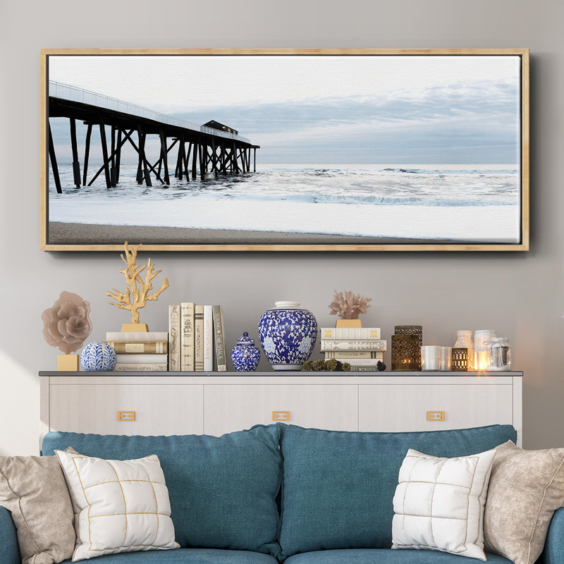 Belmar Pier I - toile encadrée, H 12 po x l 30 po