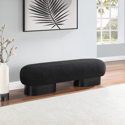 Banc rembourré en tissu Denyer