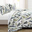 Ensemble de courtepointe réversible en coton à motif floral Lush Decor Devonia-1183723184