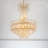 14-light Dimmable Luxrious Gold Crystal Chandelier