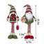 Ensemble de 2 gnomes de Noël 2 pièces, H 29,5 po, rouge et vert, gnome de Noël avec chapeau tricoté, décorations de fêtes