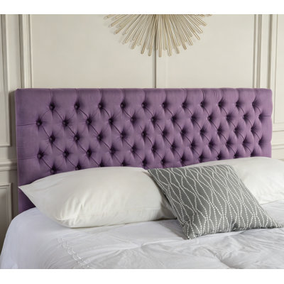Queen Size Tufted Upholstered Headboard with Modern Button Design, Adjustable Solid Wood Headboard with Sturdy Metal Legs for Bedroom