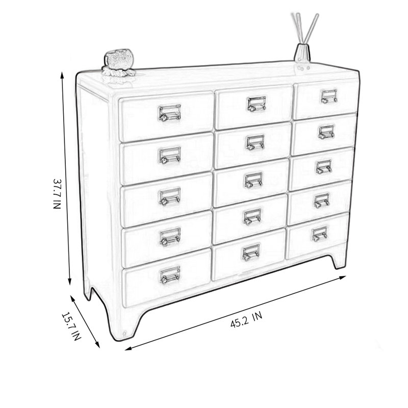 Runo 45.27'' Sideboard, Dark Green