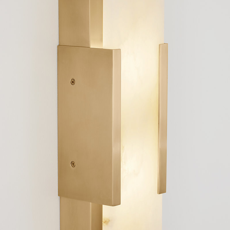 Kelly Wearstler Melange Elongated Sconce, Antique-Burnished Brass