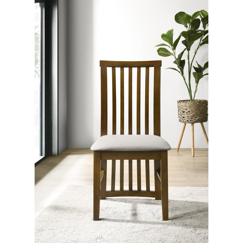 Slat Back Side Chair (Set of 6), Brown