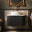 Wall Mounted Single Vanity Bathroom Vanity With Solid Surface Top-1502988412