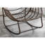 Siège berçant bleu marine avec structure solide - pour le jardin, le salon, la chaise élégante dans le cadre de la véranda, design ergonomique extérieur