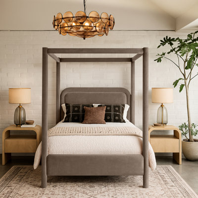Salina Velvet Upholstered Bed